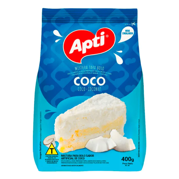 Mistura Bolo Apti Coco - 400gr