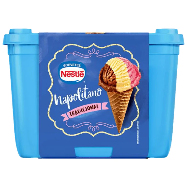 Sorvete Nestlé Napolitano - 1,5L