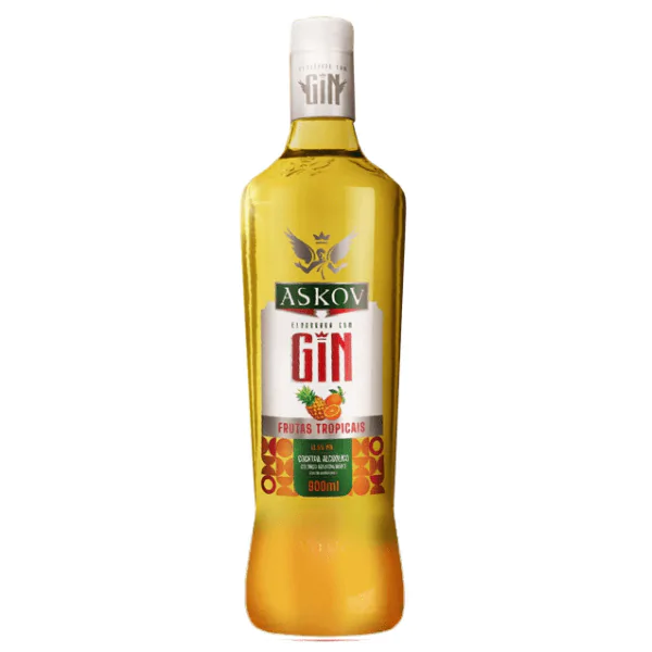 Gin Askov Sabor Frutas Tropicais - 900ml