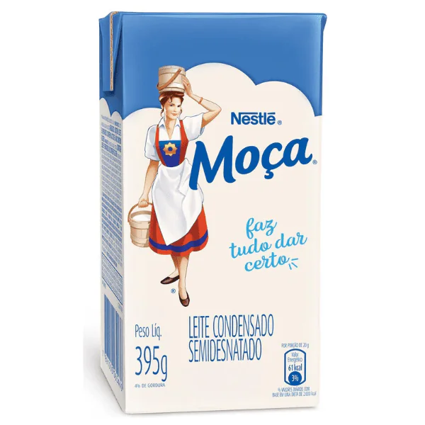 Leite Condensado Moça Semidesnatado - 395gr