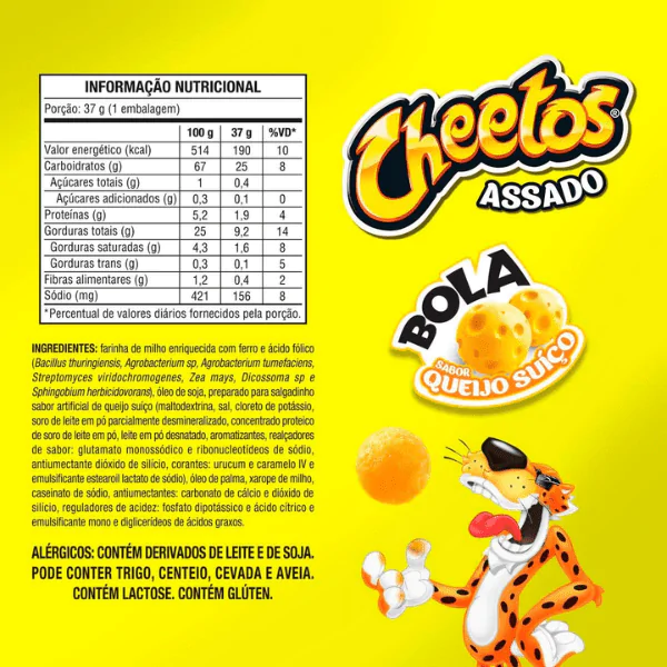 Salgadinho Cheetos Bola Queijo - 37gr - Imagem 2