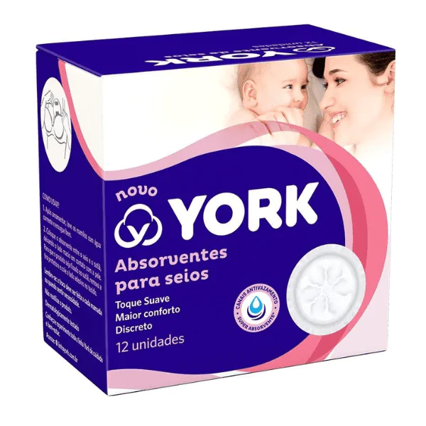 Absorvente Para Seios York Fluffy - 12und