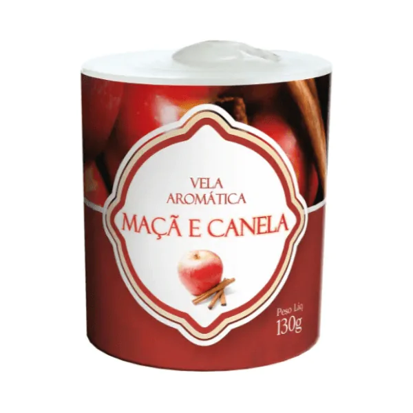 Vela Aromática São Domingos Maçã e Canela - 130gr