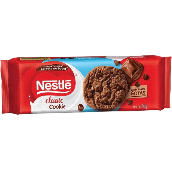Cookie Nestlé Classic Chocolate Gotas Chocolate - 60gr