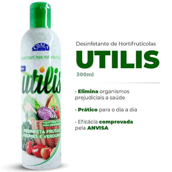 Desinfetante Para Hortifrutículas Utilis - 300ml - Imagem 2