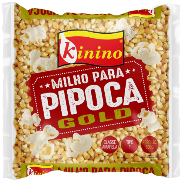 Milho Pipoca Kinino Gold - 500gr-1 Milho Pipoca Kinino Gold - 500gr - Imagem 1