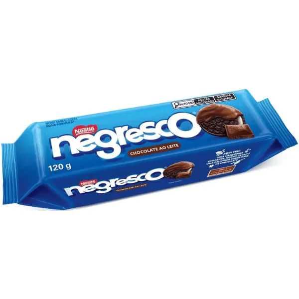 Biscoito Negresco Cobertura Chocolate Ao Leite - 120gr - Imagem 2