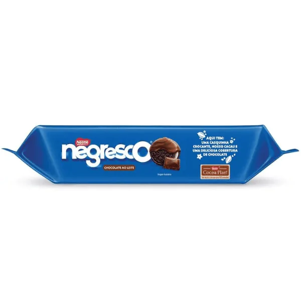 Biscoito Negresco Cobertura Chocolate Ao Leite - 120gr - Imagem 3