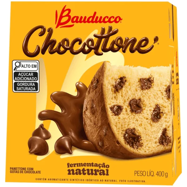Panettone Bauducco Chocottone - 400gr - Imagem 1