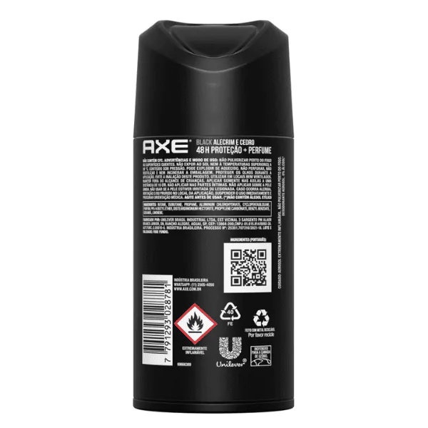 Desodorante Axe Aerossol Black - 150ml - Imagem 2