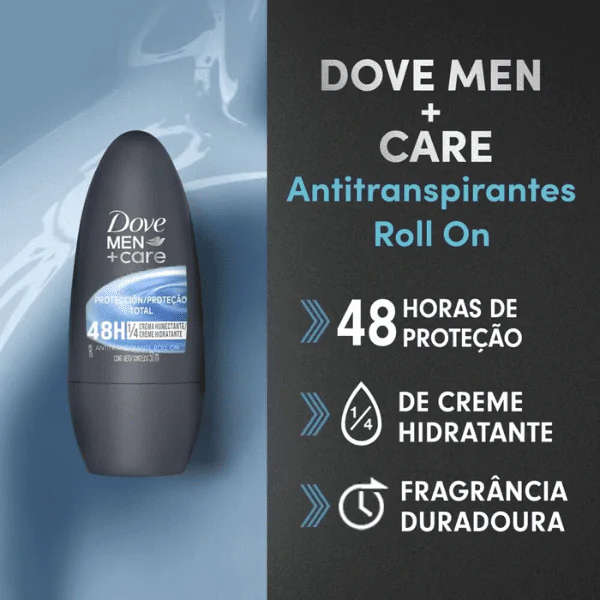 Desodorante Dove Roll On Men Proteção Total - 50ml - Imagem 3