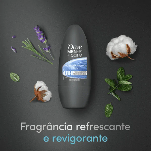 Desodorante Dove Roll On Men Proteção Total - 50ml - Imagem 4