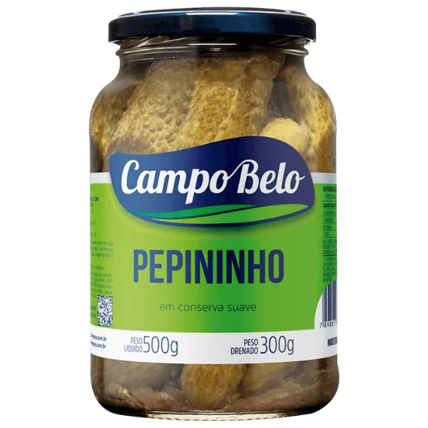 Pepino em Conserva Picles Campo Belo - 300gr