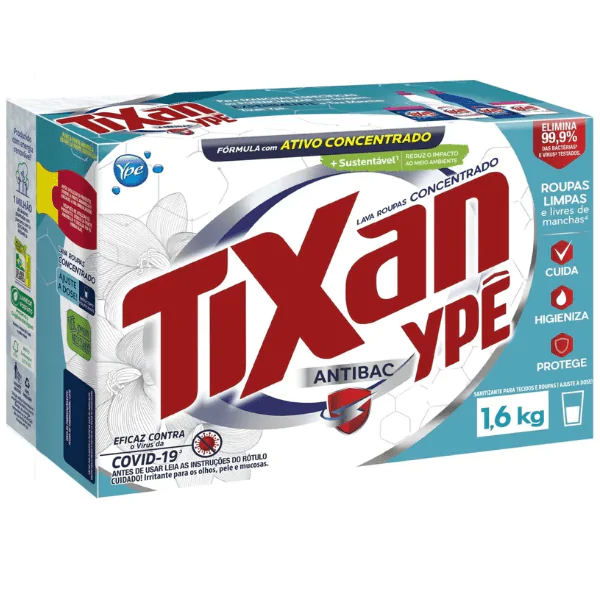 Sabão em Pó Tixan Antibac - 1,6Kg