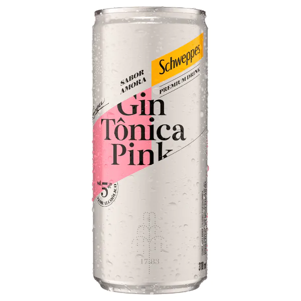 Gin Tônica Schweppes Pink - 269ml
