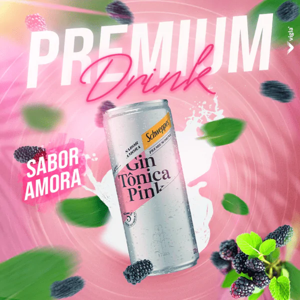 Gin Tônica Schweppes Pink - 269ml - Imagem 2