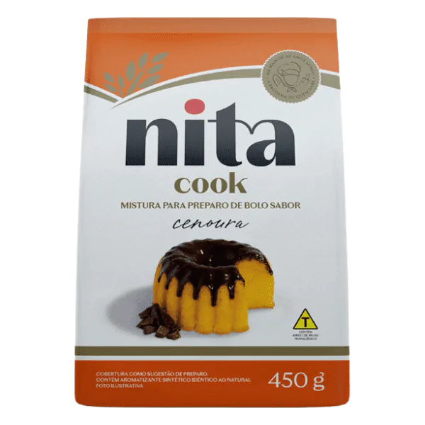 Mistura Pronta de Bolo Nita Cenoura - 450gr - Imagem 1