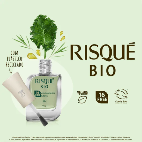 Esmalte Risqué Bio Base Couve Kale - 9ml - Imagem 4