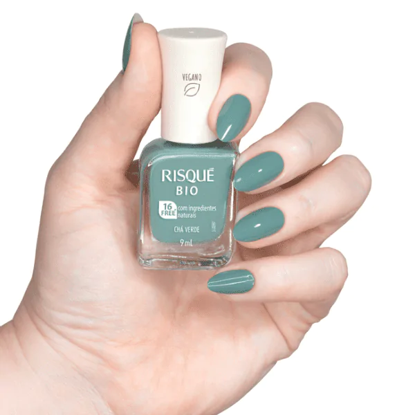 Esmalte Risqué Bio Chá Verde - 9ml - Imagem 8