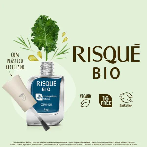 Esmalte Risqué Bio Oceano Azul - 9ml - Imagem 5
