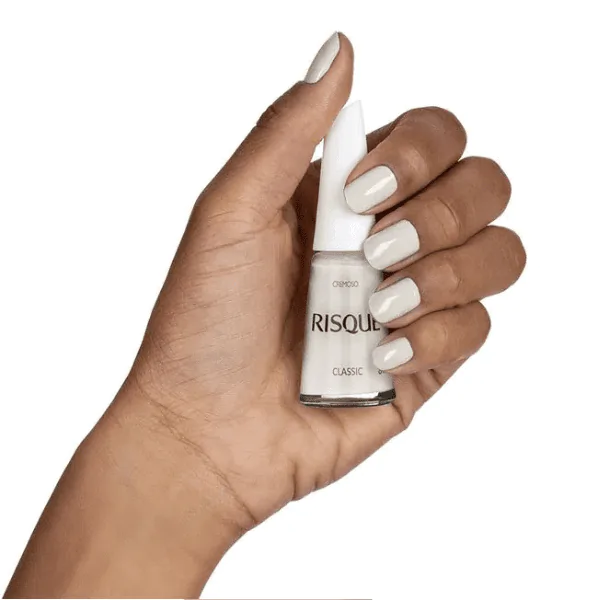 Esmalte Risqué Branco Cremoso Classic - 8ml - Imagem 8