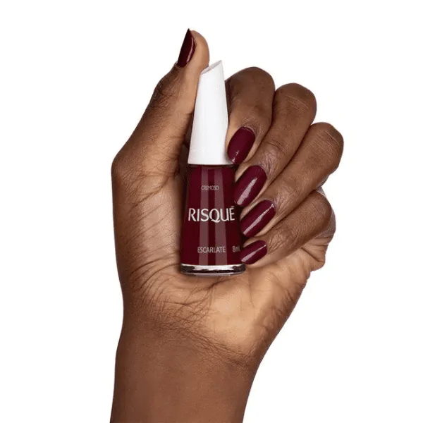 Esmalte Risqué Vermelho Cremoso Escarlate - 8ml - Imagem 8