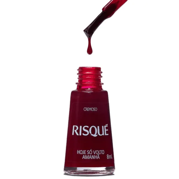 Esmalte Risqué Vermelho Cremoso Hoje só Volto Amanhã - 8ml - Imagem 3