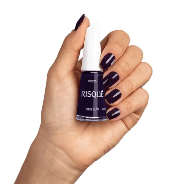 Esmalte Risqué Roxo Cremoso Obsessão - 8ml - Imagem 8
