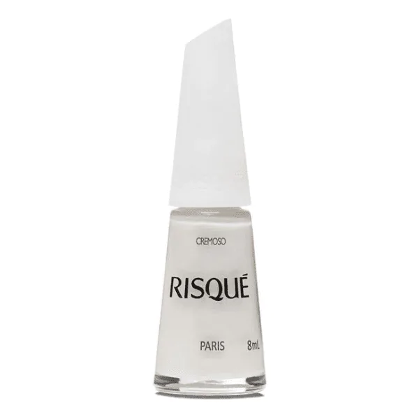 Esmalte Risqué Branco Cremoso Paris - 8ml