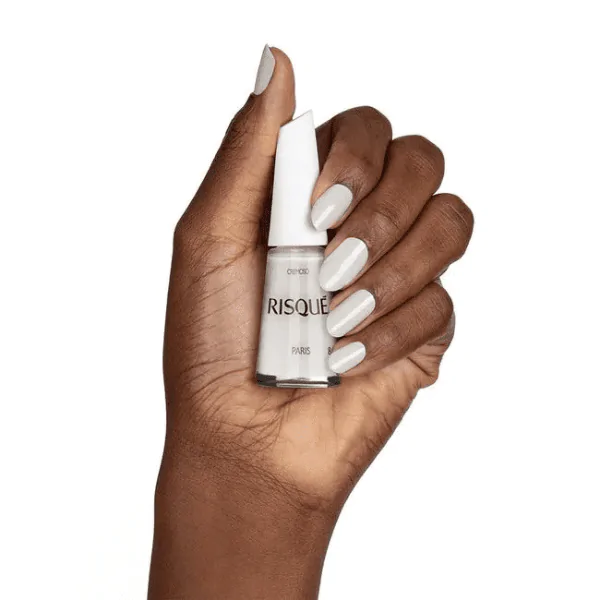 Esmalte Risqué Branco Cremoso Paris - 8ml - Imagem 8