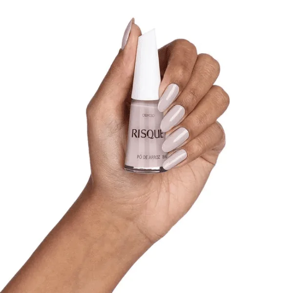 Esmalte Risqué Nude Cremoso Pó de Arroz - 8ml - Imagem 8