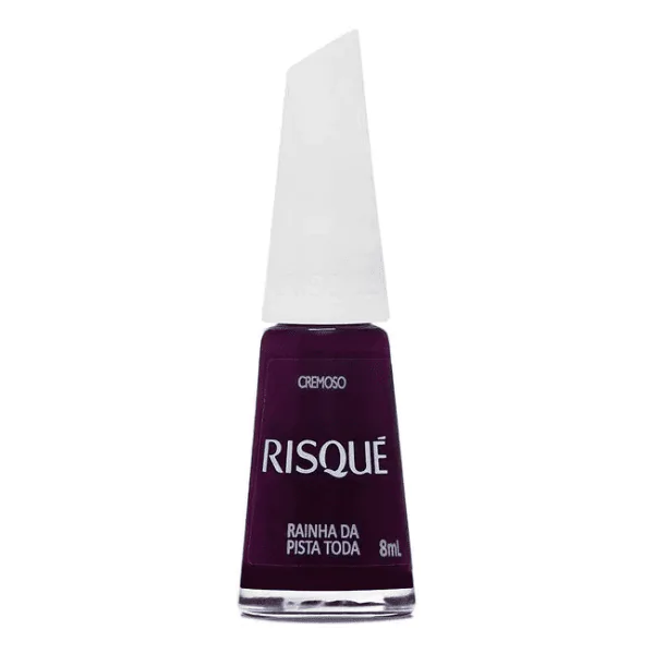 Esmalte Risqué Vinho Cremoso Rainha Pista Toda - 8ml