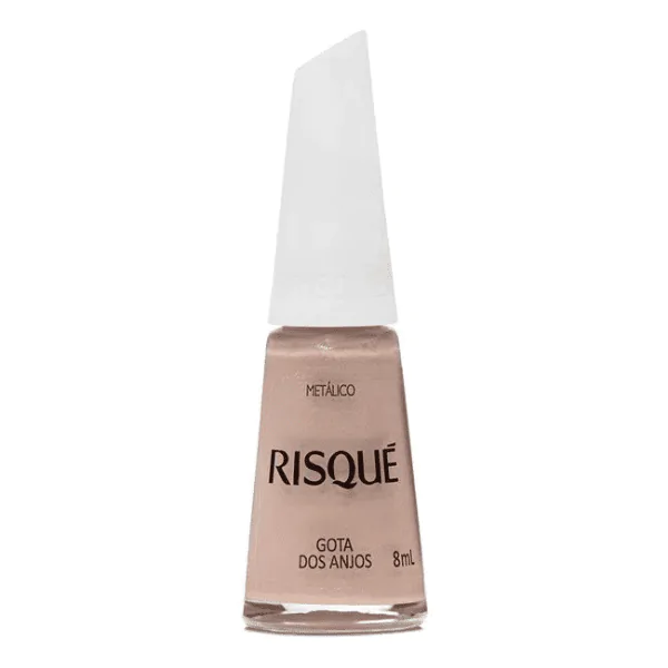 Esmalte Risqué Nude Metálico Gota dos Anjos - 8ml