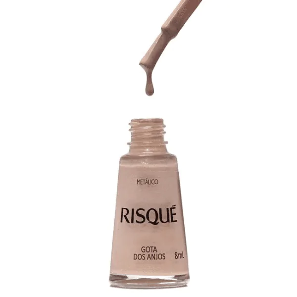 Esmalte Risqué Nude Metálico Gota dos Anjos - 8ml - Imagem 3