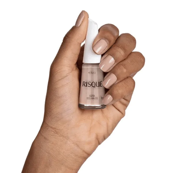 Esmalte Risqué Nude Metálico Gota dos Anjos - 8ml - Imagem 8