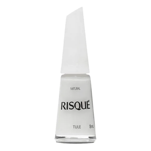 Esmalte Risqué Branco Natural Tule - 8ml