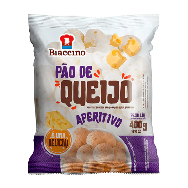 Pão de Queijo Biaccino Aperitivo - 400gr