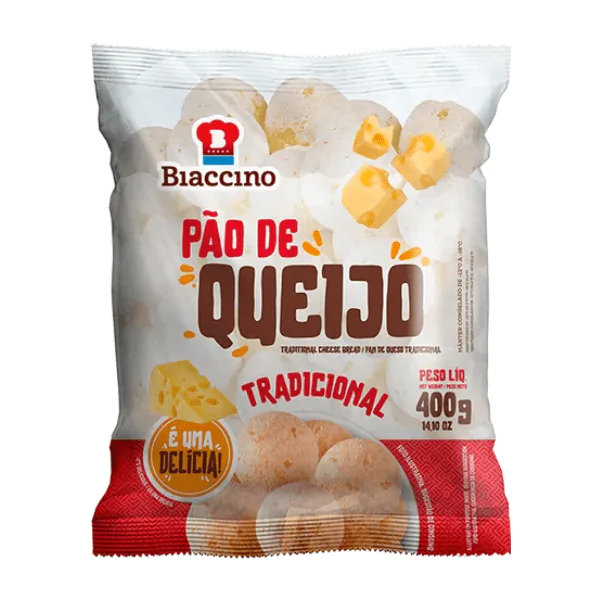 Pão de Queijo Biaccino Tradicional - 400gr