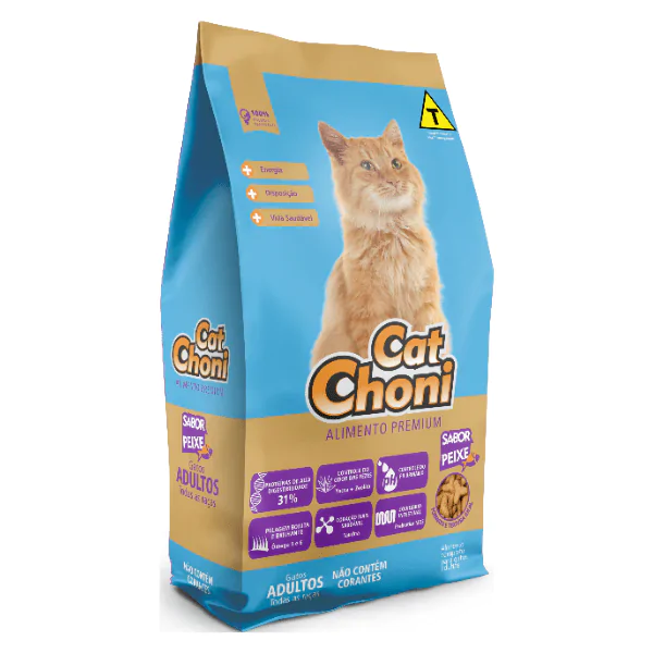 Ração Premium CatChoni Peixe - 10,1Kg