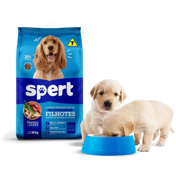 Ração Spert Filhotes Frango/Carne - 10,1Kg - Imagem 3