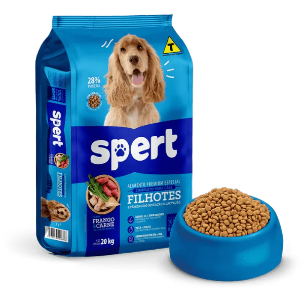 Ração Spert Filhotes Frango/Carne - 10,1Kg - Imagem 4