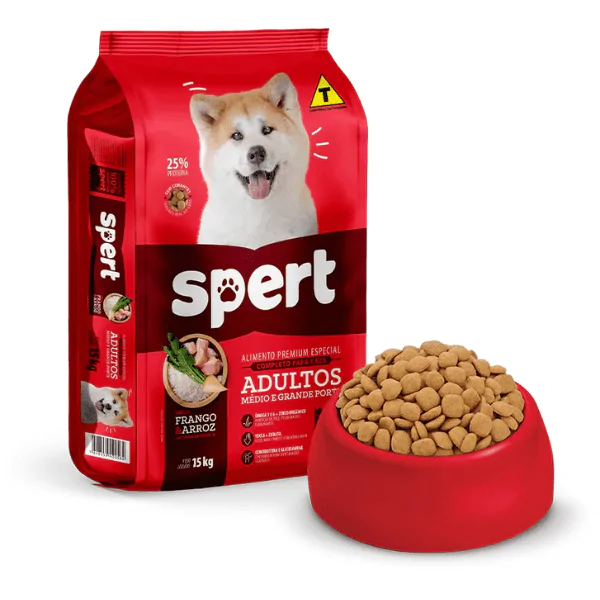 Ração Spert Porte Médio/Grande Frango/Arroz Granel - 500gr - Imagem 4