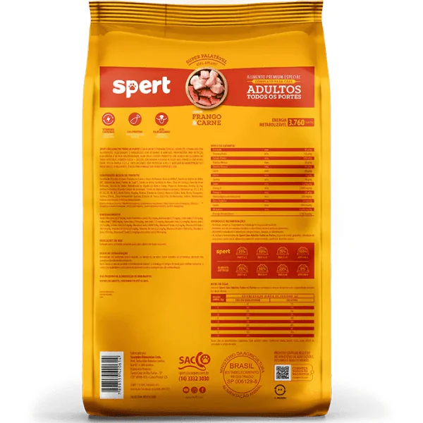 Ração Spert Todo Porte Frango/Carne Granel - 500gr - Imagem 2