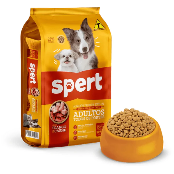 Ração Spert Todo Porte Frango/Carne Granel - 500gr - Imagem 4