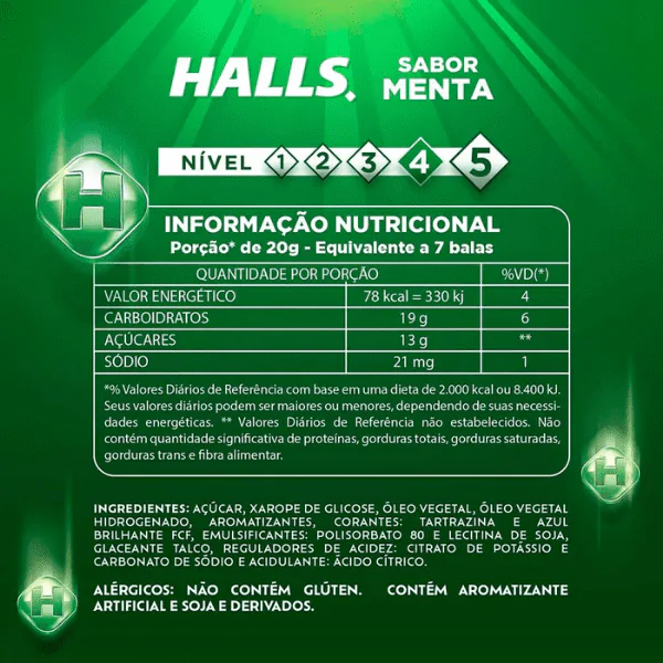 Bala Halls Sabor Menta - 28gr - Imagem 2