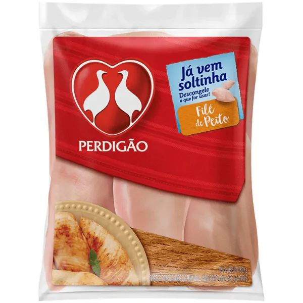 Filé de Peito de Frango Perdigão 1a1 - 800gr - Imagem 1