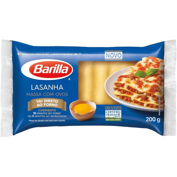 Massa Lasanha Barilla - 200gr-1 Massa Lasanha Barilla - 200gr - Imagem 1