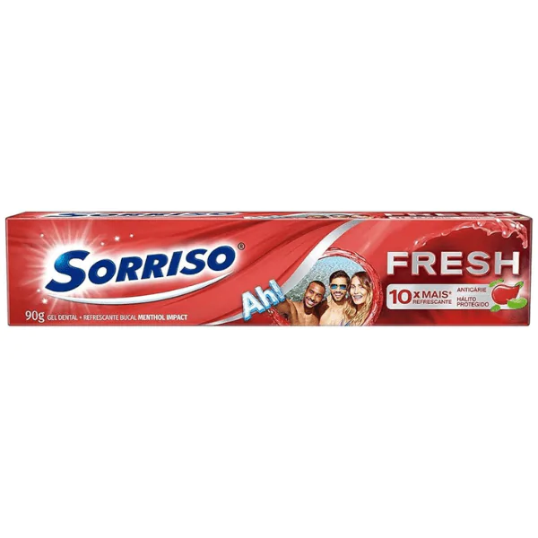 Creme Dental Sorriso Fresh Menthol Impact - 90gr