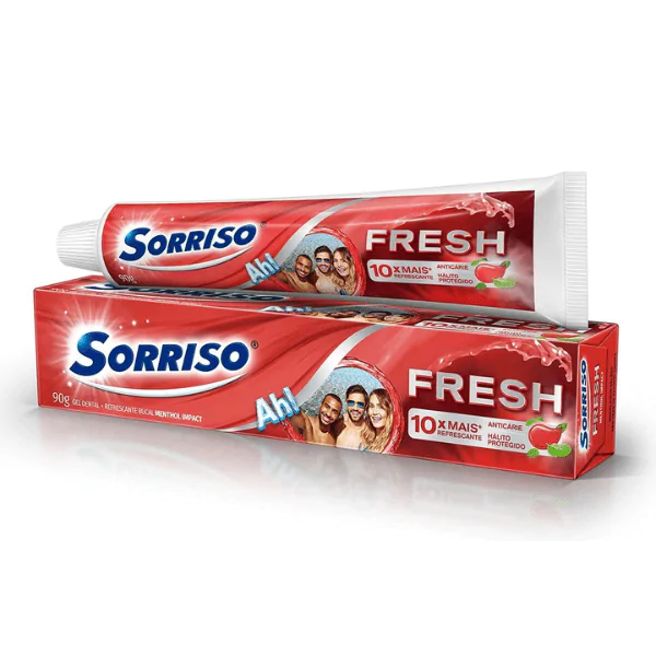 Creme Dental Sorriso Fresh Menthol Impact - 90gr - Imagem 3