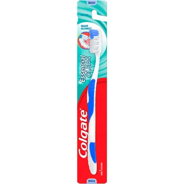 Escova de Dente Colgate Essencial Clean Azul - 1und
